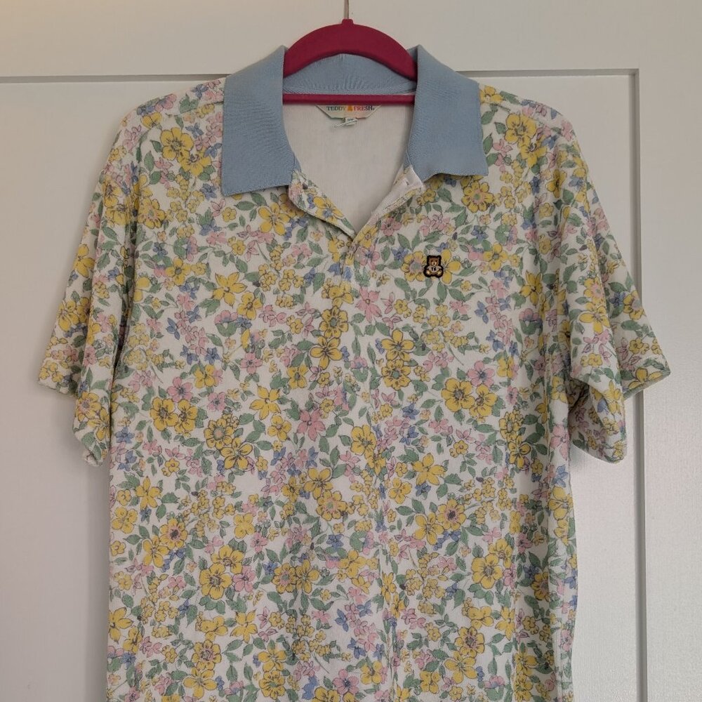 Teddy Fresh Terry Cloth Polo Shirt Dress NWOT.